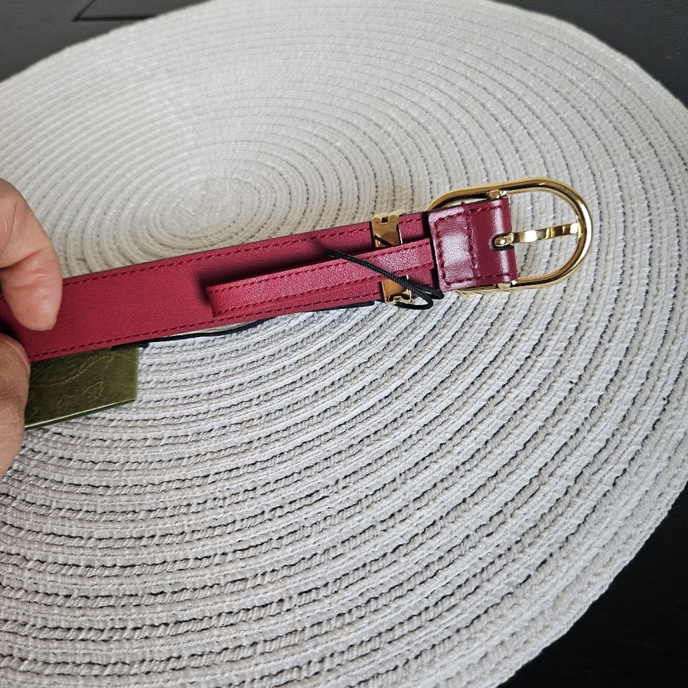 GUCCI Plutone Calf Leather Belt – Cold Russet (80/32) New With Tags - Picture 7 of 8